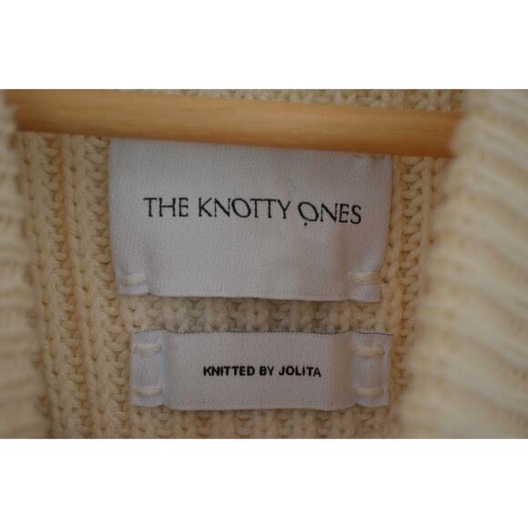 The Knotty Ones 'Sturmai' Merino Wool Turtleneck in Sea Salt - Picture 7 of 9